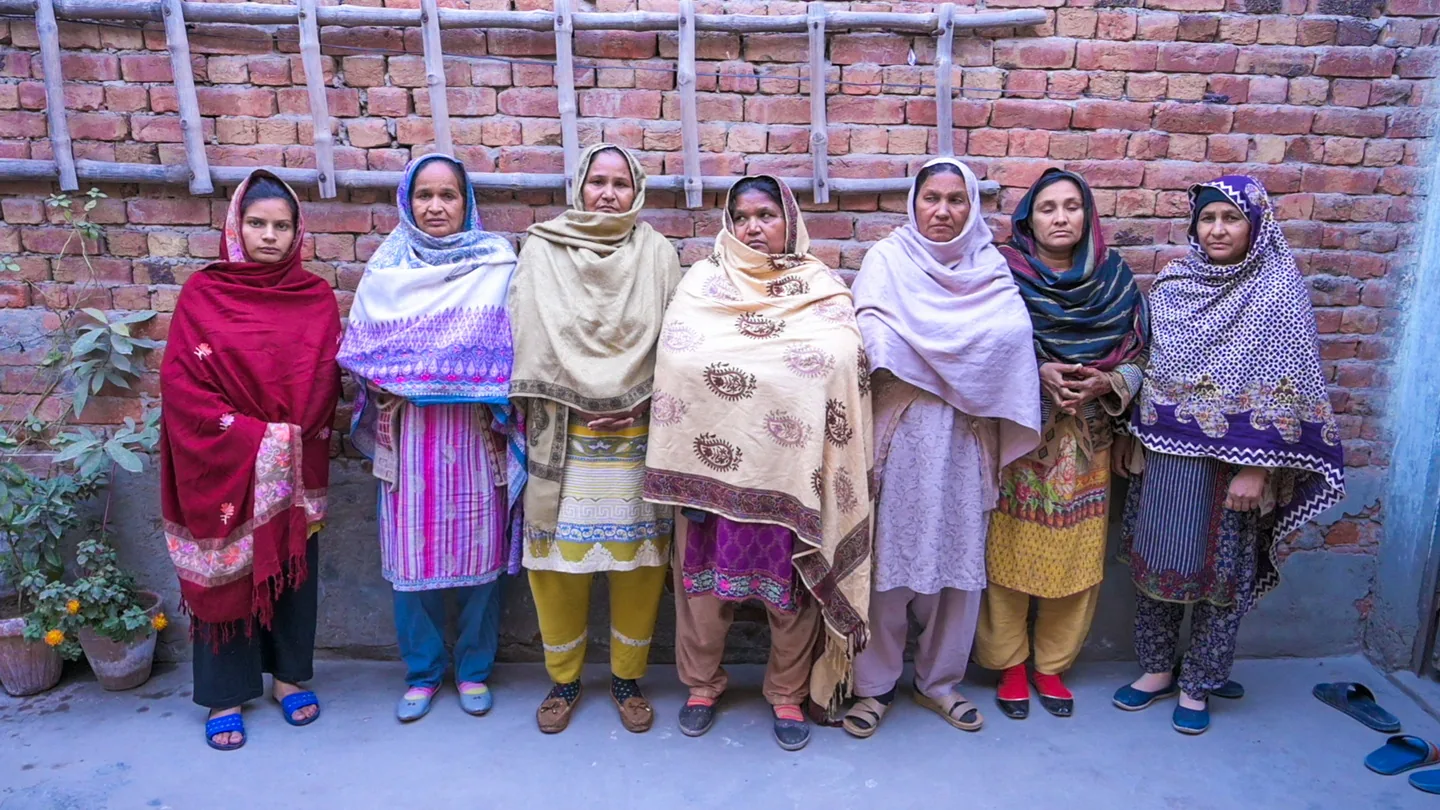 Women gathered together at the care centre