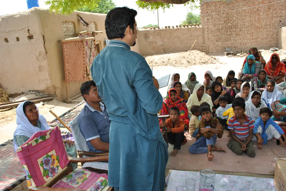 Holy Bible distribution & village fellowship